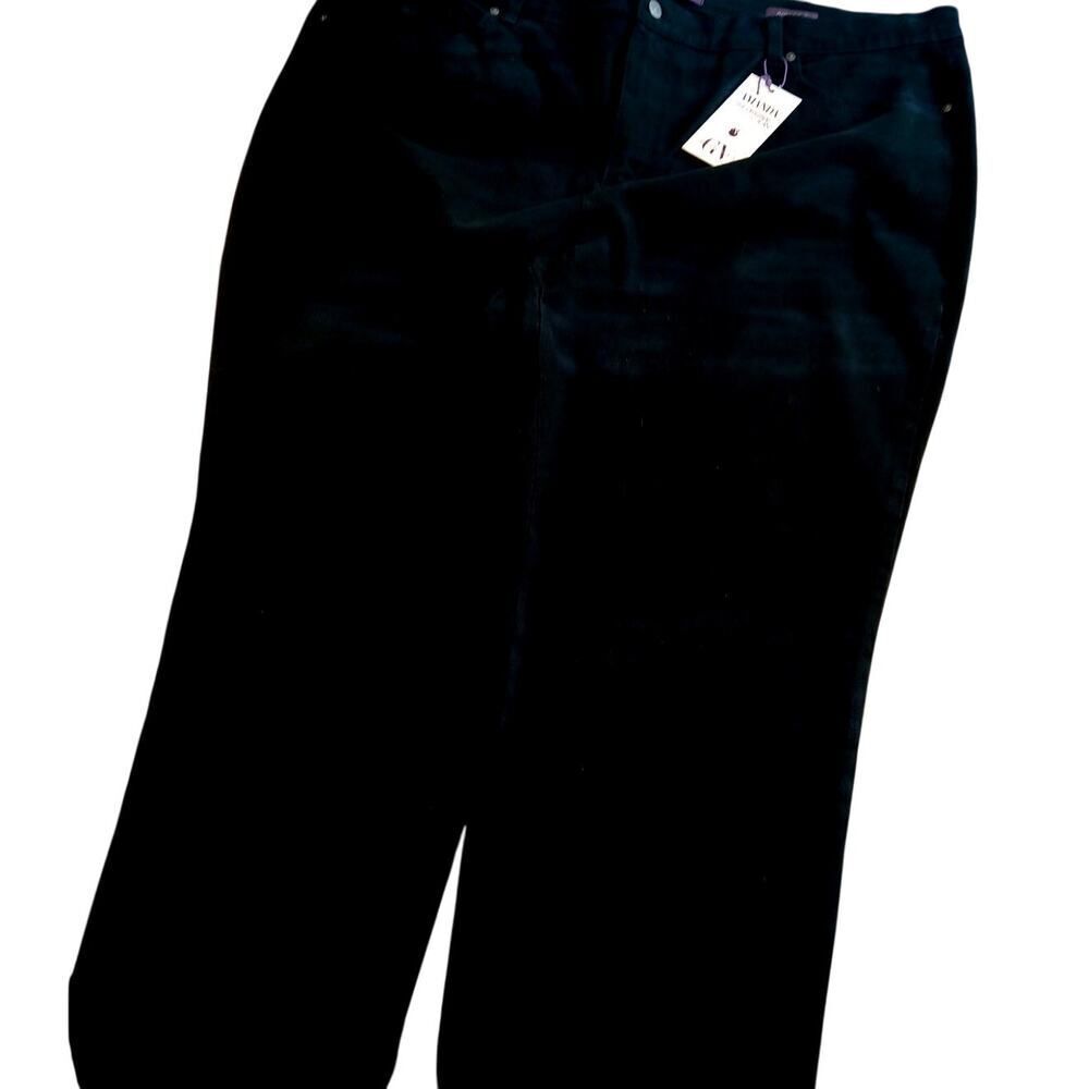 Gloria Vanderbilt 'Amanda' Womens New w/Tags Black Slimming Jeans - Size: 24W